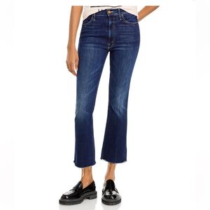 MOTHER The Hustler Ankle Fray Jeans in Teaming Up